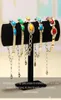 Black Velvet Jewelry Display Organizer Stand Holder Packaging Bracelet Chain Watch Holder T Bar Rack9978792