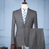 Ternos masculinos feitos sob encomenda, vestido de casamento do noivo, calças blazer, calças clássicas de alta qualidade SA08-69599