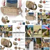 Dog Collars & Leashes Leashes Tactical Dog Harness Military No Pl Pet Vest For Medium Large Dogs Training Hiking Molle With Pouches Dr Dhpiz