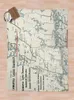 Dekens Vintage kaart van Kawartha Lakes District en Haliburton Highlands Gooi deken voor banken Zwaar om te slapen Harig