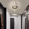 Lustres modernos LED lustre para quarto corredor foyer sala de estar fosco preto / branco 90-260V luminárias de teto