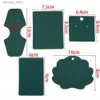 Étiquettes Tags 50pcs vert bijoux emballage cartes boucle d'oreille carte collier carte anneaux carte bracelet cartes pinces à cheveux étiquettes d'affichage de détail Q240217