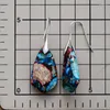 Pendientes colgantes bohemios coloridos emperador piedra joyería geométrica