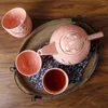 Conjuntos de chá de alta qualidade design criativo cerâmica japonês conjunto de chá casa el underglaze copo chinês grande bule