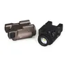 Buitensport IS-zaklamp met LED-zaklamp hangend onder de geleiderail, zaklamp van aluminiumlegering