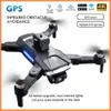 DRONES HYRC GPS RC DRONE UAV QUADCOPTER 4K HDデュアルカメラエアリア写真リモートコントロール障害物回避機能航空機YQ240217