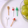 Forks 1-4PCS Toothpick Paper Jam Creative And Interesting Durable Selected Materials Delicate Touch Bento Sign Cartoon Fruit Fork