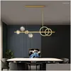 Chandeliers Lights Modern LED 고급 밝기 램프 침실 식당 거실 연구실 긴 매달린 로프 실내 창조적 인 드롭 디브 DHQ62