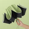 Guarda-chuvas faixa reflexiva totalmente automática 10 osso guarda-chuva dobrável presente de negócios para homens e mulheres