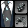 Bow Ties Skinny 6CM Men's Necktie Polyester Silk For Man Flamingo Goat Dog Monkey Jacquard Tie Cravat Business Party Corbatas