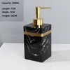 Liquid Soap Dispenser 400/500ml Travel Resin Square Bottle Lotion Shower Gel Empty Bathroom For