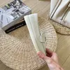 10a designer womens sandali piccoli piedi tacchi piatti per matrimoni rotondi di cuoio a triangolo di punta 35-44 cm