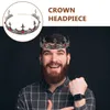 Pinces à cheveux couronne Cosplay, couvre-chef de fête décoratif Vintage pour hommes