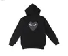 Erkek Hoodies Sweatshirts Tasarımcı Erkek Hoodies Com Des Garcons Oyun Sweatshirt CDG Black Multiart Zip Up Hoodie XL Marka Black Yeni Q240217