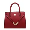 Evening Bags Senior Feeling Bag Big Capacity Of The Dark Red Hand Bridesmaid Wedding Bride Package Shoulder Women Fashion Tote