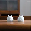 Thé animaux en céramique chinois décor pour animaux de compagnie ornement de maison ensemble de jouets figurine de cérémonie