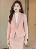 Business in inverno in lana solida Slim Formal Office Lady Blazer Tops Zipper Midi Split Skirt Women 2pcs Set Set di qualità Elegante 240202