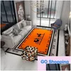 Carpets Top Quality Premium Orange Carpet Living Room Live Internet Celebrity Table Home Bedroom Bedside Mats Drop Delivery Home Garde Dhcwb