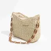 Shoulder Bags Big Cain Straw Woven Soulder obo Bag Designer Zipper Basket Sape Crossbody Purse Fasion Beac Travel Sling andbagH24217