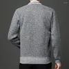 Pulls pour hommes printemps automne hommes cardigan tricoté pull vestes manteaux hommes simple boutonnage à manches longues col en V décontracté mince