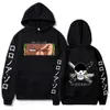 Herren Hoodies Sweatshirts Japanische Anime Hoodie Luffy Sweatshirt Neue Piraten Grafik Top Langarm Schwarz Hoodies Strohhut Druck Kleidung Frauen Männer Mantel T240217