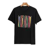 Tişört Tasarımcı Erkekler İçin Gömlek Lüks Tshirt Erkek Tasarımcı Tişört Siyah Mektup Baskılı Kısa Kollu Fashio Sınırlı Mürekkep Peksi Üst Tees