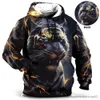 Herrtröjor tröjor herr hoodie 3d tiger tryckt lös designer tröjor vårens höstlånga ärmar