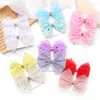 Hair Accessories 2pcs Kids Double-layer Mesh Bow Hairpin Side Clip For Women Girls Fashion Korea Sweet Student Star