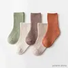 Chaussettes pour enfants 5 paires de chaussettes pour bébé nouveau-né garçon chaussettes 0-1-3-8 ans enfants pur coton printemps automne sans décoloration doux chaussettes pour enfants pour les filles