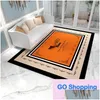 Carpets Top Quality Premium Orange Carpet Living Room Live Internet Celebrity Table Home Bedroom Bedside Mats Drop Delivery Home Garde Dhcwb