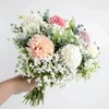 Decoratieve bloemen 1 bundel Simulatie Bloemboeket Bruid Hand Hortensia Nep Woondecoratie Bruiloft Schieten Ornamenten