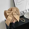 Shoulder Bags Bow Design Straw Crossbody Bag Raan Woven Soulder Fasion Kniing Summer Beac Travel Small andbag Boemia BolsaH24217