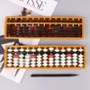 Bärbar japansk 13 siffror Kolumn Abacus Aritmetisk Soroban Caculating School Math Learning Tool 63HD