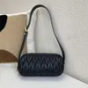 7A Tasarımcı Tote Çanta Hobo Lüks Omuz Kayışı ile Omuz Kayışı Erkek Deri Kadın Çantalar Crossbody Debriyaj Metal Kırışıklık Çantaları