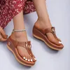 Mulheres sandálias de verão dedo do pé aberto sapatos praia flip flops cunhas chinelos confortáveis sandálias bonitos plus size 35 ~ 43 chaussure femme 240129