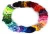 Satin Silk Solid Color Hair Ties Scrunchies Elastic Bands Women Luxury Soft Accessories Ponytail Holder Rope8972201