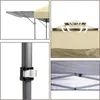 Tents And Shelters Up Gazebo Canopy 3-Tier Instant With Adjustable Dual Half Awnings Beige Freight Free