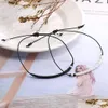 Catena Estate Stile Bohemien Perline Bracciale per le donne Nero Bianco Cristallo Perline di vetro Intrecciato a mano Amicizia Fashio Dhgarden Dhgdc