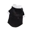 Odzież dla psa Tuxedo Costume Formal Shirt Wedding Black Jacket Suit Ceremonia Puppy Ceremonia Małe koty