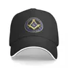 Ball Caps Freemason Free and Accepted Masons Symbol Prince Hall Tata Hats czysty kolor damski kapelusz Sunprotection baseball szczytowy czapkę