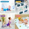 Baby Vouwmat XPE Schuim Puzzel Kindertapijt 1 cm Dikte Peuter Kruippad Spelletjes Kinderspeelgoed Activiteit Ontwikkelmatten Bebe 240127