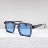 Okulary przeciwsłoneczne David2 Ann Square octan ręcznie robiony marka Moda Wysokiej jakości Unisex Blue Recept Eye z obudową