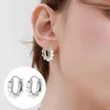 Brincos de argola 24mm meninas senhoras moda elegante premium longo post aros jóias para presente de casamento noivado namoro baile