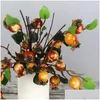 Decoratieve Bloemen Kransen Kunstmatige Rode Bessen Stengels Desktop Decor Picks Kerst Diy Krans Decors Bosbessen Drop Delivery Thuis Gar Otxck