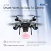 Drones 4K HD Wifi FPV Control remoto Drone Presión de aire Altura fija Modo sin cabeza Fotografía aérea Imagen Seguir RC Quadcopter Juguetes YQ240217