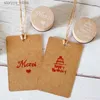 Labels Tags Round Stamp Merci Happy Birthday Decoration Wooden Rubber Stamps DIY Scrapbooking Decoration Kids Party Supplies Handmade Crafts Q240217