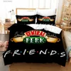 Bedding sets Friends Duvet Cover Single Queen King Size Comforter Covers Soft Bedspreads Comefortable Quilt Cover Bedding Set And case T240218