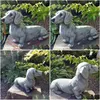 Garden Decorations Dachshund Statue Decor Memorial Dog Figurer Tillbehör Utomhusdekoration Stora figurer släpper leverans DH1SC