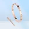 Bracciale a vite Love Bracciale in argento dorato Braccialetti per coppie per coppie Gioielli in acciaio inossidabile con charmet da donna e uomo designer Screwdriv2128145