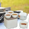 Teaware Sets Travel Tea Set Teapot Fashion Teacups Justice Cup Water Storage Tank Drain Top